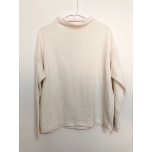 Uniqlo Soft White Turtleneck Sweater
